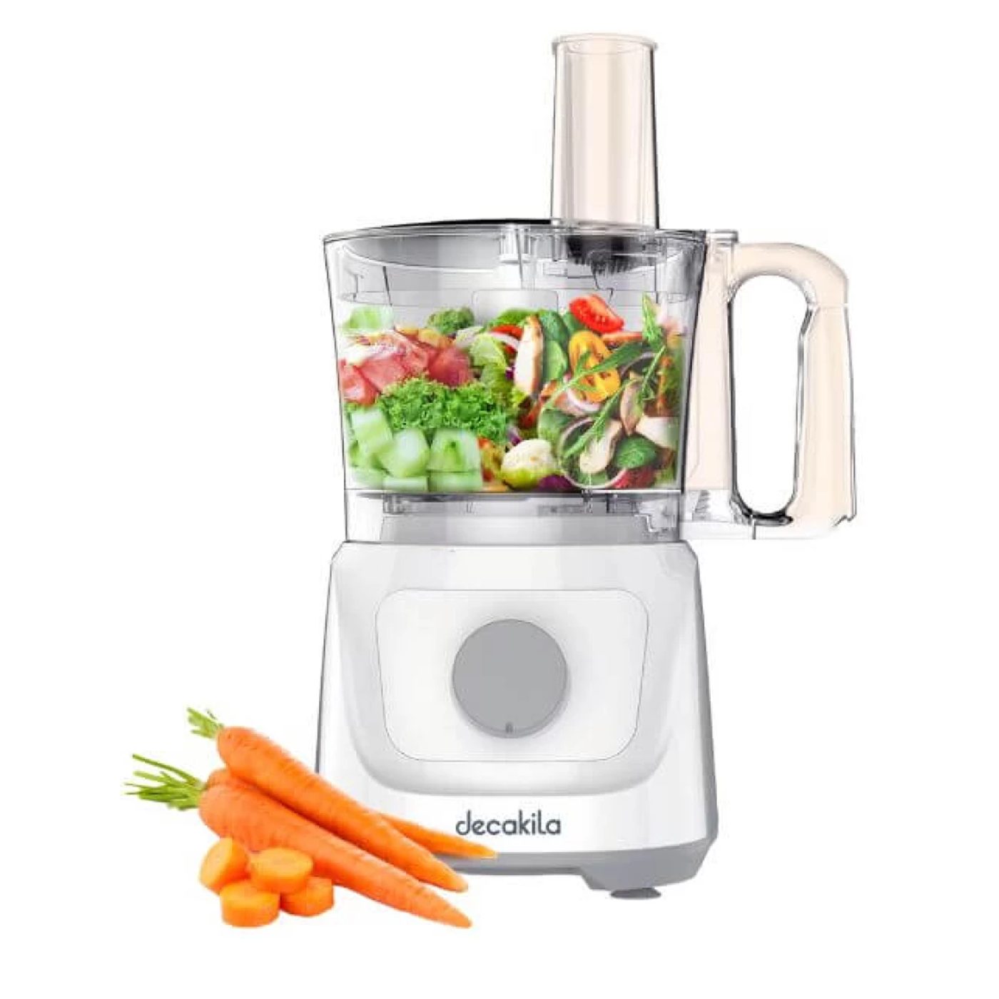 Decakila 1.4L 6-In-1 Food Processor, 400 Watts, KEMG023W Decakila 1.4L 6-In-1 Food Processor, 400 Watts, KEMG023W