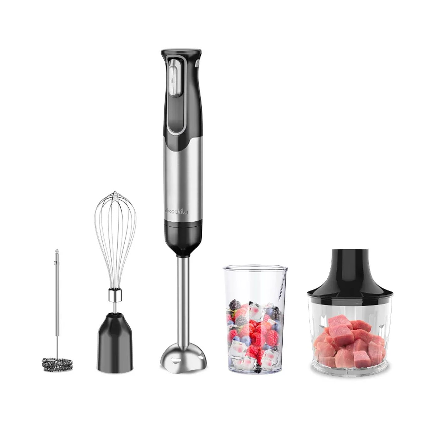 Decakila 100W Cordless 5-In-1 Rechargeable Cordless Hand Blender | KMJB021B Decakila 100W Cordless 5-In-1 Rechargeable Cordless Hand Blender | KMJB021B