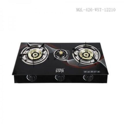 Winningstar Deluxe 3-Burner Glass Gas Stove