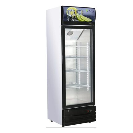 SPJ 430-Litres Single Display Cooler SCCBLS-430C015; Vertical Display Chiller