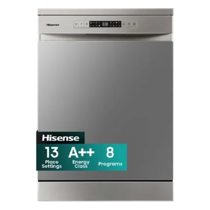 Hisense 13 Place Dishwasher Free Standing Silver HS622E90G