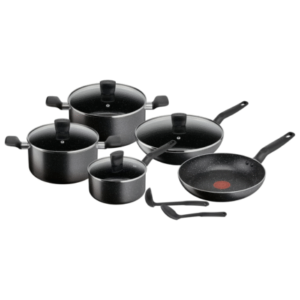 TEFAL 11pcs Set Dark Stone Cooking Set B491SB85