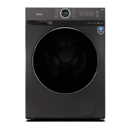 Midea 10kg Front Loader Washing Machine Inverter 1400rpm - Titanium