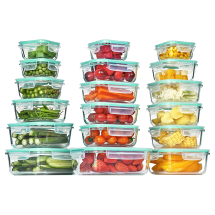 Vtopmart 18 Pack Glass Food Storage Containers