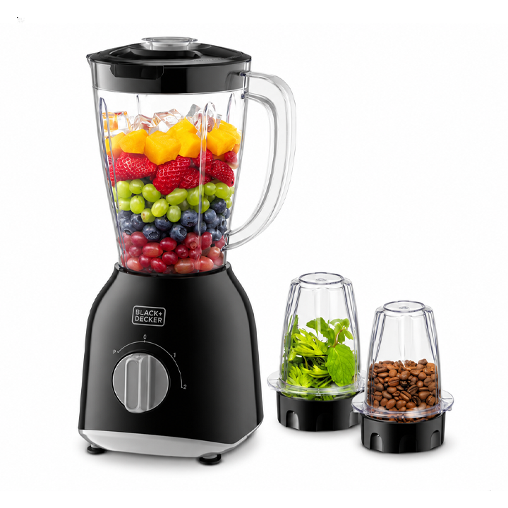 Blender with 2 Mills Black+Decker 1.5L Blender with 2 Mills – BX365-B5 - Image 1