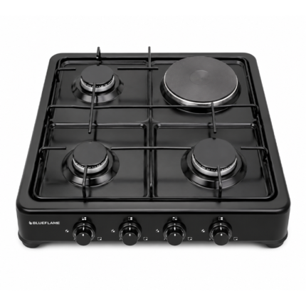 Blueflame 3 Gas Burners + 1 Electric Hot Plate Cooktop