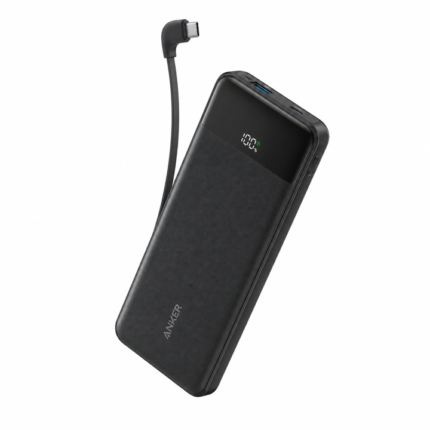 Anker Zolo Power Bank 10,000mAh 22.5W with Built-in USB-C Cable