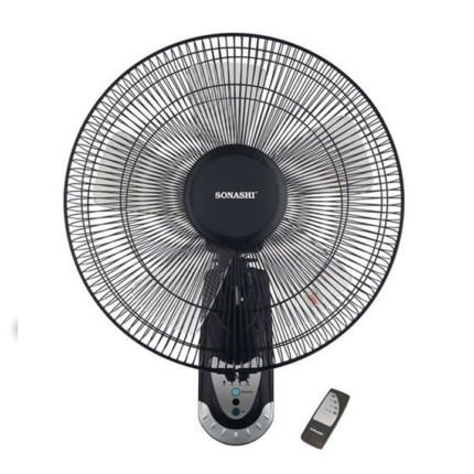 Sonashi SF8070WR Wall Fan with Remote Control – White & Black